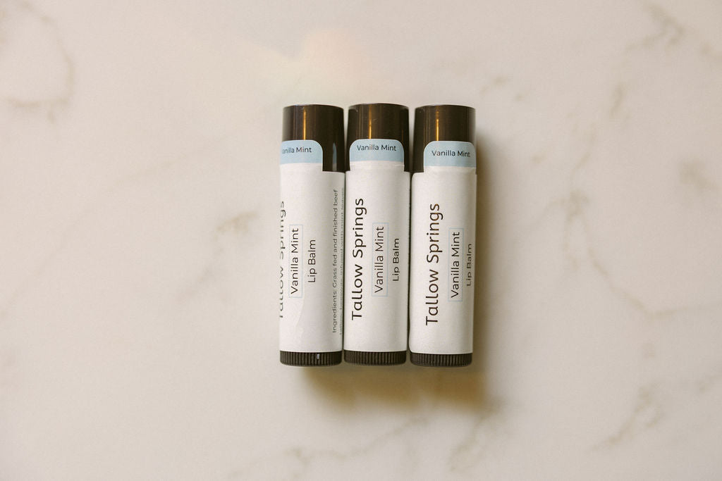 Vanilla Mint Tallow Lip Balm