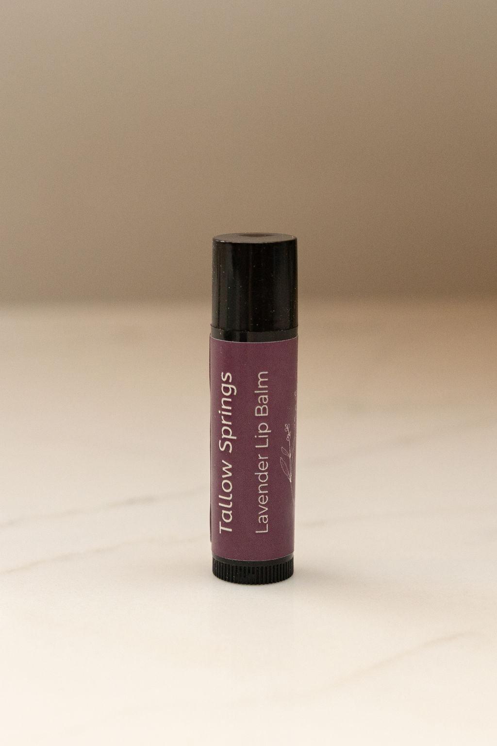 Lavender Tallow Lip Balm - Tallow Springs